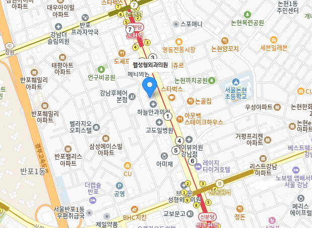 오시는 길 지도