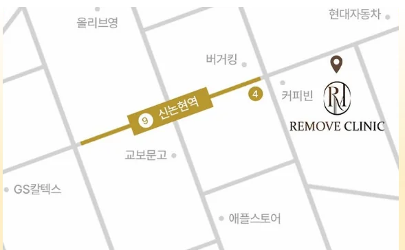 리무브의원 오시는 길 지도
